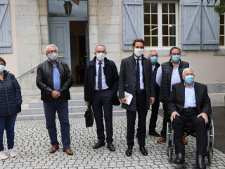 Visite de Mr Le Préfet et Mr le sous- Préfet a Bartrès