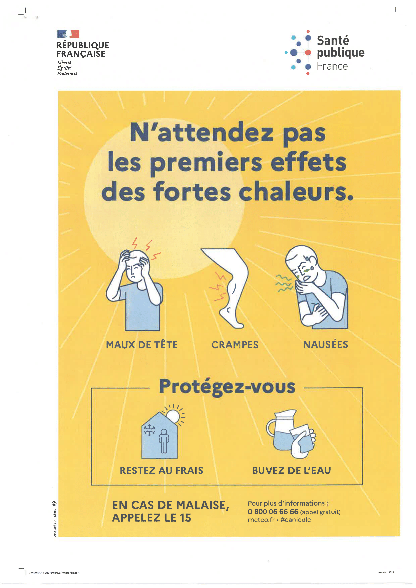 DISPOSITION SPECIFIQUE ORSEC GESTION SANITAIRE DES VAGUES DE CHALEUR