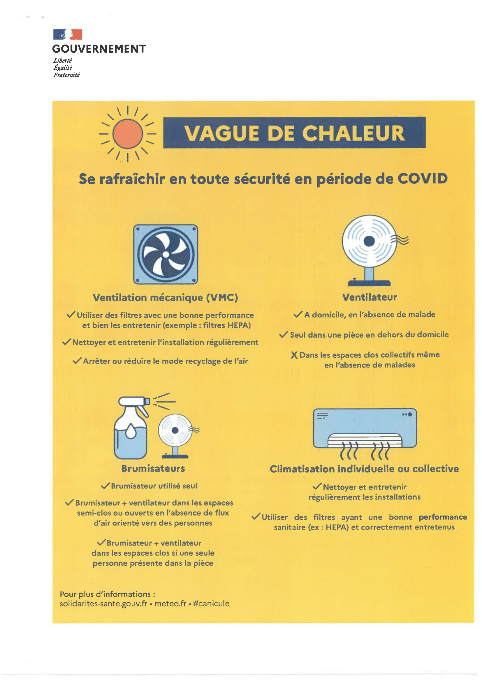DISPOSITION SPECIFIQUE ORSEC GESTION SANITAIRE DES VAGUES DE CHALEUR