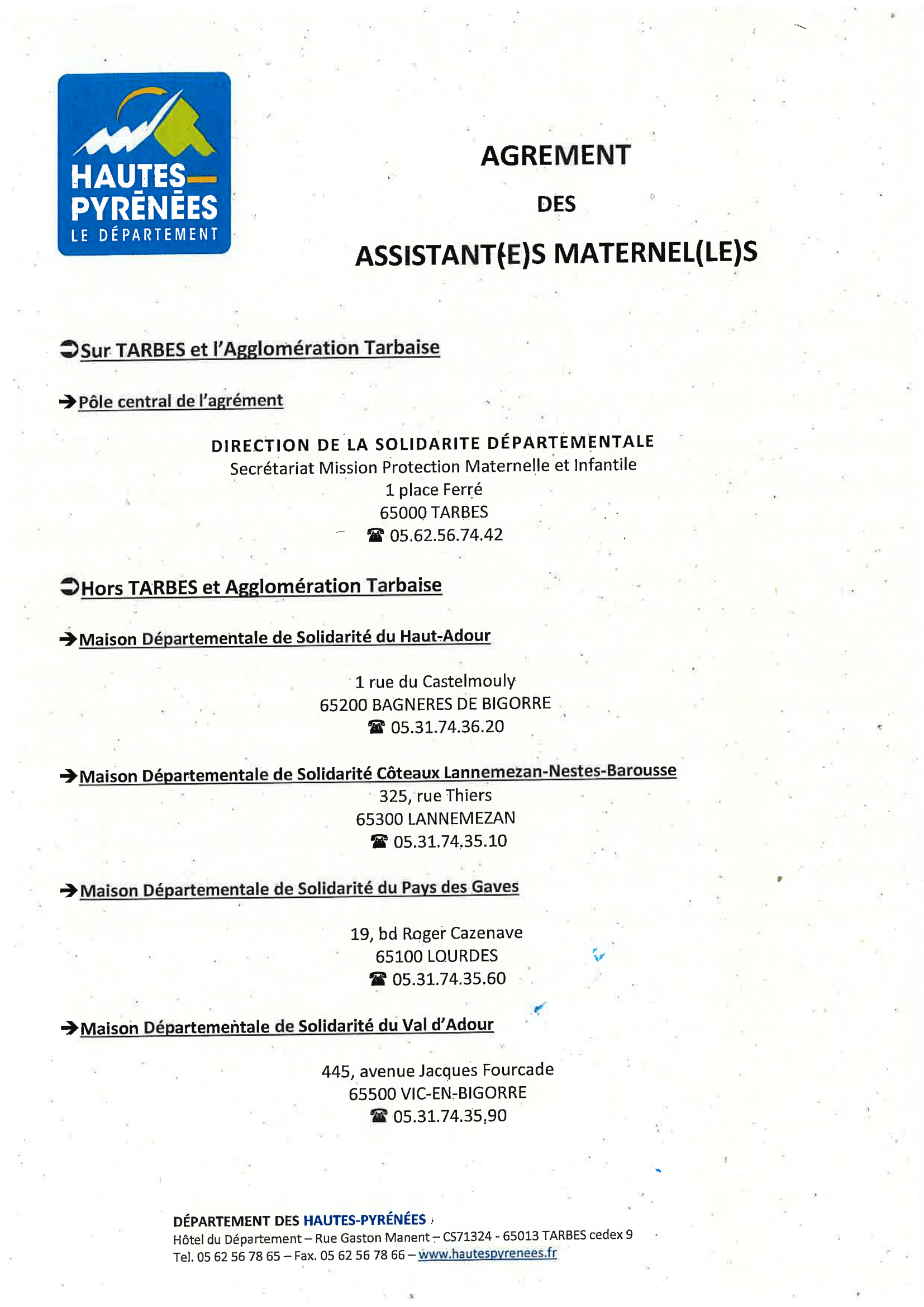 liste des assistantes maternelles
