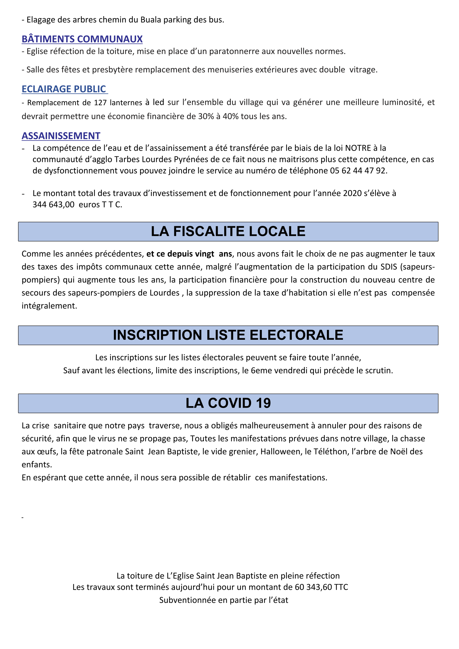 Information Communale 2021